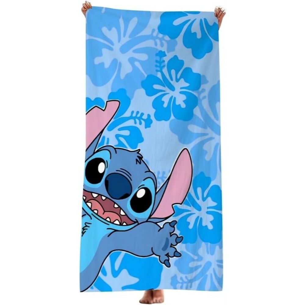 Stitch Poster Beach Towel 28x55 Soft Absorbent Bath Towel Home Pool Travel